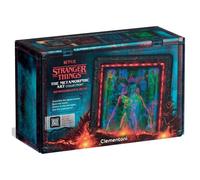 Clementoni Stranger Things Metamorphic Art with LED Light: 520-Piece puzzle, Colour-Changing Scene with Eleven vs Demogorgon