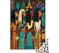 Puzzle 52x38cm/1000pcs Erwachsene Egyptian Goddesses, Hieroglyphs Puzzle Damen Herren Holzbrett Präzisions-Interlocking