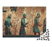 Puzzle 52x38cm/1000pcs Erwachsene Evolved Medieval Creatures Puzzle Damen Herren Holzbrett Präzisions-Interlocking