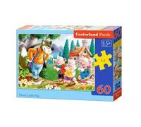 Puzzle 60 elementów. Trzy świnki - Castorland