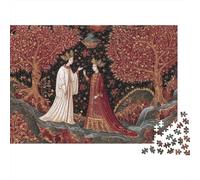 Puzzle 70x50cm/1000pcs Erwachsene Young Medieval Saint King And A Mongol Woman Puzzle Damen Herren Holzbrett Präzisions-Interlocking