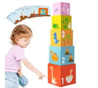 Puzzle a - Construction Kit with Box - with Cards for Matching Educational Colours Stackable - Preschool Learning Activities Boys and Girls