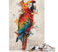 Puzzle Adult 1000 Piece Abstract Macaw Jigsaw Puzzle Game Paper Jigsaw Puzzle Teenagers And Fun Puzzles Games 38x26cm/1000pcs