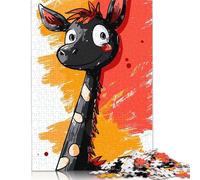 Puzzle Adult 1000 Piece Charming Quirky Giraffe Jigsaw Puzzle Game Wooden Jigsaw Puzzle Teenagers And Fun Puzzles Games 1000pcs (75x50cm)