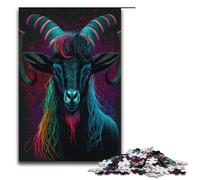 Puzzle Adult Animal Goat Jigsaws 1000 Pieces Paper Jigsaw for Kids Age 14 Years Up Challenging Game 1000PCS(38x26cm)