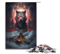 Puzzle Adult Animal Nebula Wolf Jigsaws 1000 Pieces Paper Jigsaw for Kids Age 14 Years Up Challenging Game 1000PCS(38x26cm)