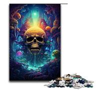 Puzzle Adult Colorful Hell Demon Jigsaws 1000 Pieces Wooden Jigsaw for Kids Age 12 Years Up Challenging Game 1000 PCS(75x50cm)
