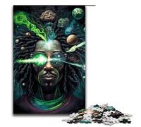 Puzzle Adult Cosmic Rastafarian Jigsaws 1000 Pieces Wooden Jigsaw for Kids Age 12 Years Up Challenging Game 1000 PCS(75x50cm)