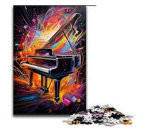 Puzzle Adult Piano Colorfull Jigsaws 1000 Pieces Wooden Jigsaw for Kids Age 14 Years Up Challenging Game 1000 PCS(75x50cm)