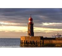 Puzzle Adult Puzzle 1000 Pieces Germany Bremerhaven Lighthouse Harbour Horizon Puzzles 26x38cm