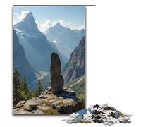 Puzzle Adult Strange Peaks And Jagged Rocks Jigsaws 1000 Pieces Wooden Jigsaw for Kids Age 12 Years Up Challenging Game 1000 PCS(75x50cm)
