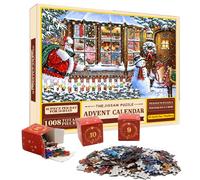 Puzzle Advent Calendars 2025-1008 Pieces 24 Days | Christmas Countdown Jigsaw Puzzle for Adults Kids - Stocking Stuffers, Holiday Family Toy Game, 27.56x119.69 Inch, Cardboard, Home Decor Gift