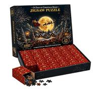 Puzzle Advent Calendars 2026, 24 Days Christmas Countdown Puzzle Calendar | 1000 Pieces Christmas Snow Village Scene Puzzle Toy, Cute Santa Claus Christmas Advent Calendars Puzzle, for Adult Kids