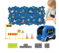 Puzzle and Track Combination, Puzzle Tracks Game Set - Racing Car Puzzle Set | Brain Teaser Puzzle for Boys and Girls 3-6 Years at Home, Kindergarten