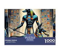 Puzzle Anubis 1000 Piece Puzzles for Adults Challenge Toy Ancient Egypt Home Decoration Gifts for Men for Kids And Adults 38x26cm/1000pcs