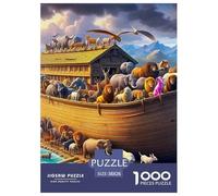 Puzzle Ark 1000 Piece Puzzles for Adults 100% Recycled Cardboard Salvation Ship Gifts for Men Decoration Puzzle 38x26cm/1000pcs