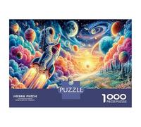 Puzzle Astronauts In The Colorful Universe Playful Challenge 1000 Pieces Jigsaw, Educational Games Adults, Home Decoration 70x50cm/1000pcs