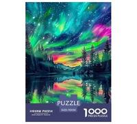 Puzzle Aurora 1000 Piece for Adults Puzzle Games Norwegian Wood Gifts for Men Decoration 70x50cm/1000pcs
