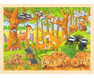 Puzzle Baby Animals In The Forest