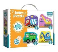 Trefl, Puzzles, Construction Site Vehicles, 3 to 6 Pieces, 4 Sets, for Children from 2 Years