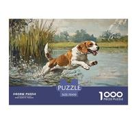 Puzzle Beagle Dog 1000 Piece Challenge Toy for Adults,Natural Ecology Impossible Jigsaw Puzzles 1000 Piece Educational Games Home Decoration 70x50cm/1000pcs