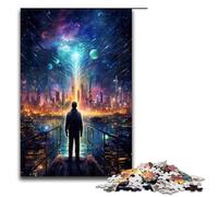 Puzzle Beautiful And Spectacular City 1000 Piece Jigsaw Wooden for Adults & Kids Age 12 Up Family Fun Puzzle 1000 PCS(75x50cm)
