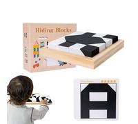 Puzzle Blocks,Wood Educational Toys,Interactive Logic Game - for Home Travel School Party Classroom Kids Teens Homeschooling Playroom Family Nights Summer Camp Group Activity Birthday