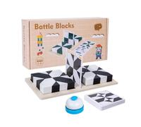Puzzle Blocks - Wooden Brain Teaser, Colorful Educational Toys, Versatile Stackable Shape Learning Set | Cognitive Development Game For Kids Preschoolers Early Learning Fun