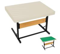 Puzzle Board Cover，Dustproof Jigsaw Table Protective Covers with Storage Bag,Waterproof Tilting Puzzle Tables Protection with Drawstring(Size:210D：107*76*20cm,Color:Beige)