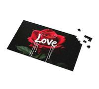 Puzzle Board Love In Bloom: A Red Rose'S Melting Heart Picture Puzzle Outfoxed Game For Kids Easter Gifts(500PCS)