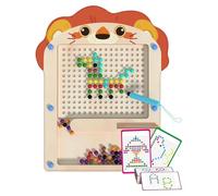 Puzzle Board, Matching Game, Colorful Sorting Toy, Educational Counting Tool, Travel Fun for Kids, School and Home Use with Interactive Learning Design, 11.22x7.87 Inches