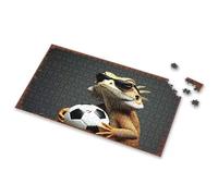 Puzzle Books For Adults Chill Lizard With Shades And Soccer Ball Picture Puzzle Spot It Game For Kids Puzzles For Kids Ages 4-6(1000PCS)