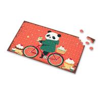 Puzzle Books For Adults Panda Cycling With Cupcakes: A Sweet Adventure Picture Puzzle Puzzle 500 Pieces Puzzle Board(1000PCS)