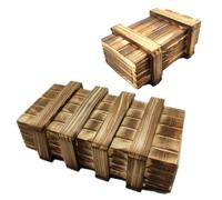 Puzzle Box - 2PCS Wooden Secret Mystery Box Brain Teasers with Hidden Compartments, Creative Money Gift Ideas for Vouchers, Cash, Jewellery, Fun Birthday & Wedding Gifts for Adults and Kids