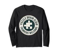 Puzzle Brain Club Thinkers Welcome Jigsaw Solver Long Sleeve T-Shirt