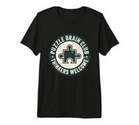 Puzzle Brain Club Thinkers Welcome Logic Game Enthusiast Premium T-Shirt