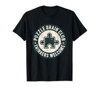 Puzzle Brain Club Thinkers Welcome Logic Game Enthusiast T-Shirt