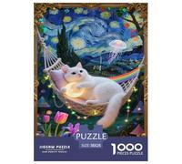 Puzzle British Shorthair Cat 1000 Pieces Challenge Game for Adults,Pastoral Scenery Impossible Jigsaw Puzzles 1000 Piece Educational Game Home Decoration 38x26cm/1000pcs