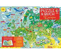 Puzzle & Buch: Europa: Puzzle mit 300 Teilen plus Atlas