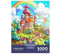 Puzzle Castle 1000 Pieces Challenge Toy for Adults,Colorful Fairy - Tale Impossible Jigsaw Puzzles 1000 Piece Educational Games Home Decoration 38x26cm/1000pcs