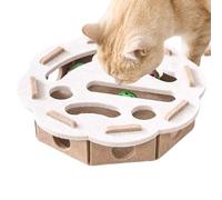Puzzle Cat Ball Toys - Interactive 30 x 30 x 7.5 cm, Felt Game, Rolling Bell Sphere Activity with Engaging Tracks and Enrichment Movement | Stimulation Toy for Intimate