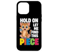 Puzzle Cat, Hold On Let Me Find This Piece, Puzzler Case for iPhone 12 Pro Max