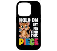 Puzzle Cat, Hold On Let Me Find This Piece, Puzzler Case for iPhone 14 Pro