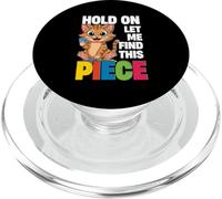 Puzzle Cat, Hold On Let Me Find This Piece, Puzzler PopSockets PopGrip for MagSafe