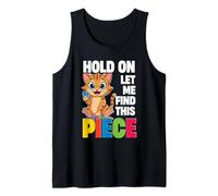 Puzzle Cat, Hold On Let Me Find This Piece, Puzzler Tank Top