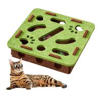 Puzzle Cat Toys - Cat Enrichment Toys | Scratching Game Bell Track Maze for Exercise Teething Kitten Puppy Large Breed Living Room Crate