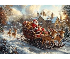 puzzle Christmas Small Jigsaws Pieces for Adults 75x50cm,1000pcs Wooden Difficult 1000 Piece Jigsaw Puzzles Deer Decompressing IQ Game Game Challenge Toy for Adults and Kids Age 14 Years Up P-932