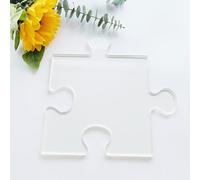 Puzzle Coaster Templates, Clear Acrylic Template, Woodworking Router Template, 5" and 9" Sizes (9'' x 9'')