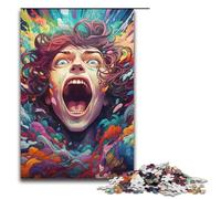 Puzzle Colorful Fantasy Little Boy 1000 Piece Jigsaw Wooden for Adults & Kids Age 12 Up Family Fun Puzzle1000 PCS(38x26cm)