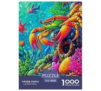 Puzzle Crab 1000 Pieces Puzzles for Adults 100% Recycled Cardboard Animal Theme Gifts for Men Home Decoration 38x26cm/1000pcs